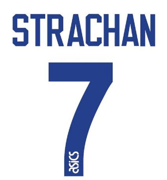 No 7 Strachan Leeds United Home 1993-1994 Football Nameset for shirt