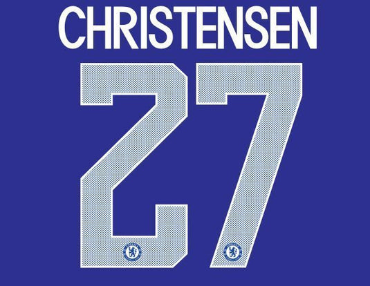 Christensen #27 Chelsea 2017-2018 Cup European Home Football Nameset for shirt