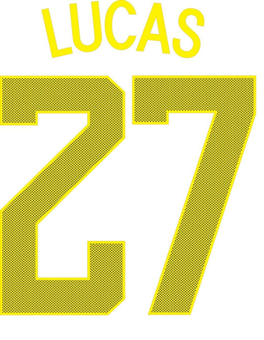 Lucas #27 2017-2018 Tottenham Spurs Camo Third Cup Football Nameset 4 shirt