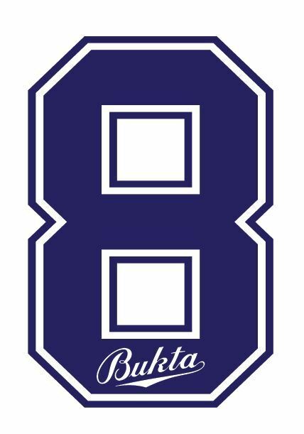 Bukta 1989-1992 Number Navy for Football Shirt Nameset