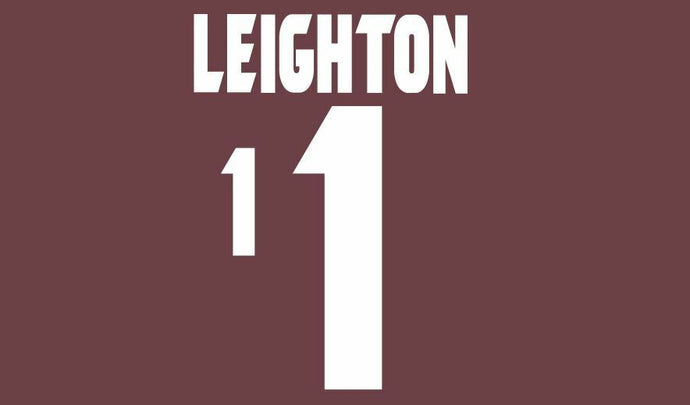 Leighton #1 Scotland 1998-2000 Goalkeeper Football Nameset for Shirt