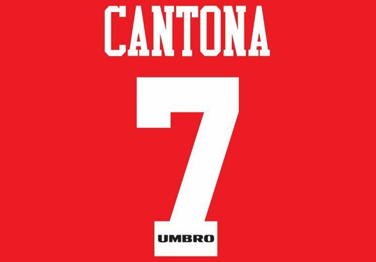 Cantona #7 Manchester United 1994 FA Cup Final Football Nameset for shirt