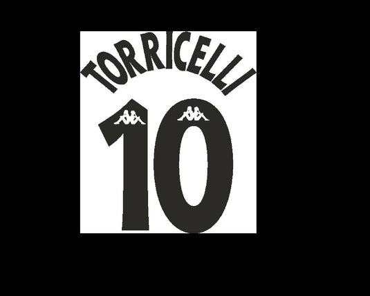 Torricelli #10 Kappa Juventus 1996-1997 Home Football Nameset for shirt