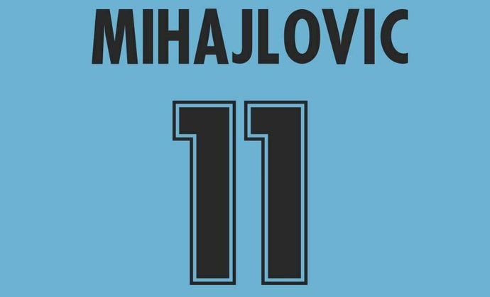 Mihajlovic #11 Lazio 1998-1999 Home Football Nameset (navy) for shirt