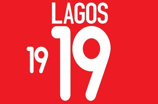 Lagos #19 USA 2000 Away Football Nameset 4 shirt United States America