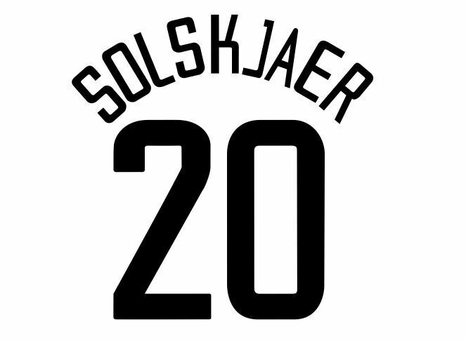 Solskjaer #20  Manchester United 2002-2003 European 3rd Football Nameset 4 shirt