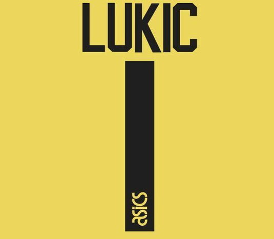 No 1 Lukic Leeds United 1995-1996 Goalkeeper Football Nameset for shirt