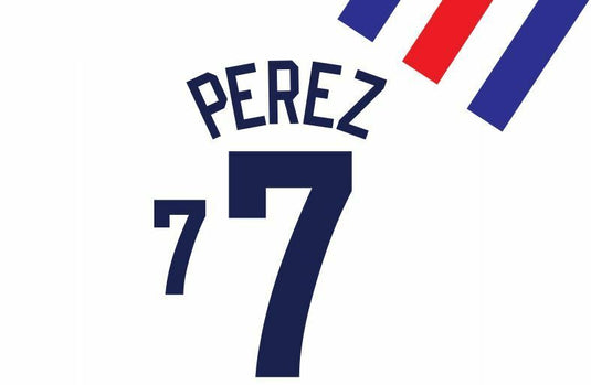 Perez #7 USA 1992-1994 Home Football Nameset for shirt