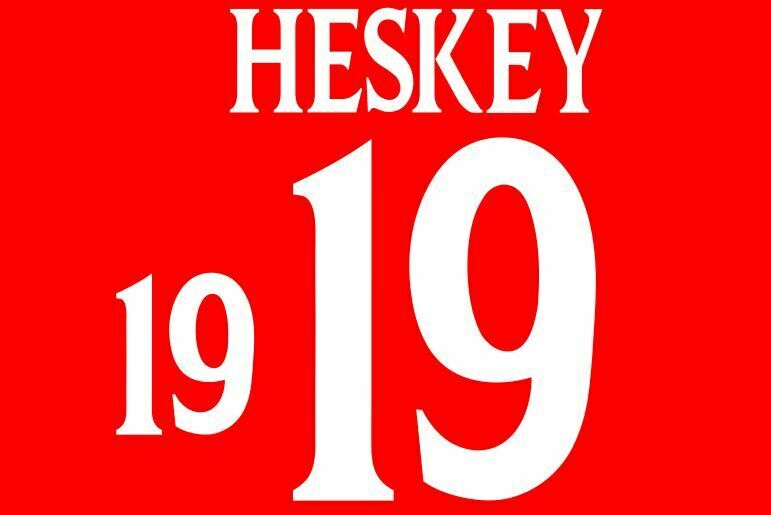 Laden Sie das Bild in Galerie -Viewer, Heskey #19 England Euro 2000 Home &amp; Away Football Nameset shirt
