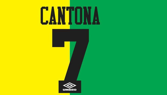 Cantona #7 Manchester United 1993-1994 Newton Heath Football Nameset for shirt