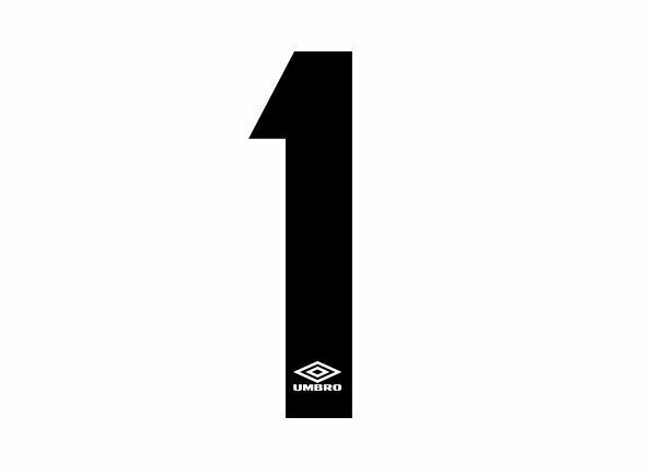 Load image into Gallery viewer, Umbro 1990&#39;s Black Felt Choose Your Number Football Shirt Soccer Heat Print
