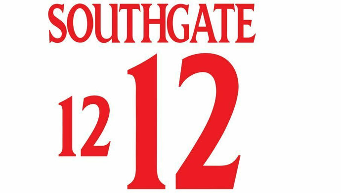 Southgate #12 England Euro 2000 Home Football Nameset shirt