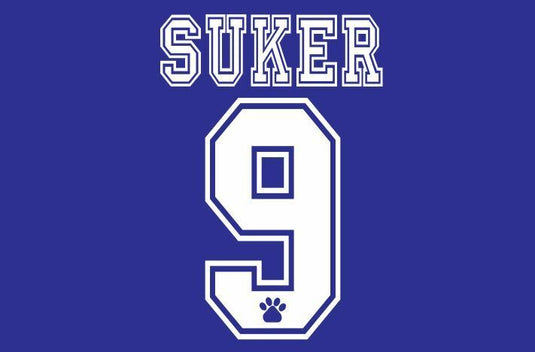 Suker 9 Real Madrid 1996-1998 Away Football Nameset for shirt