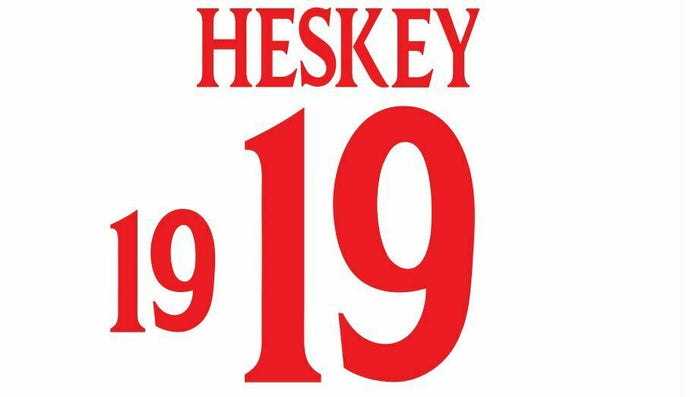 Heskey #19 England Euro 2000 Home Football Nameset shirt