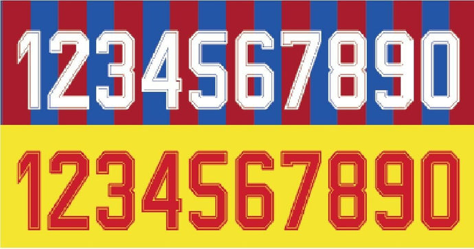 Barcelona Felt 1977-1979 Football Nameset for shirt Any Number 0-9