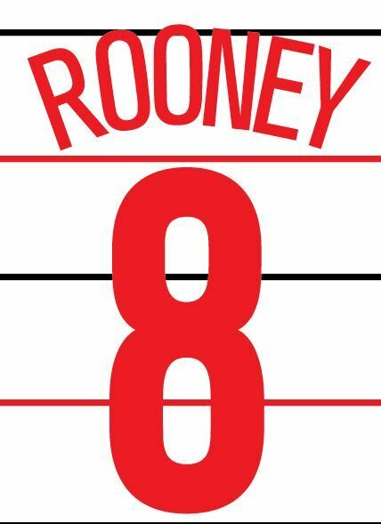 Rooney 8 Manchester United 2004-2005 3rd champions league Football Nameset