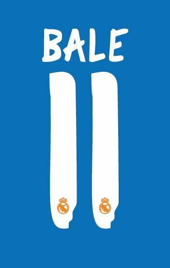 Bale 11 2013-2014 Real Madrid Away Football Nameset for shirt