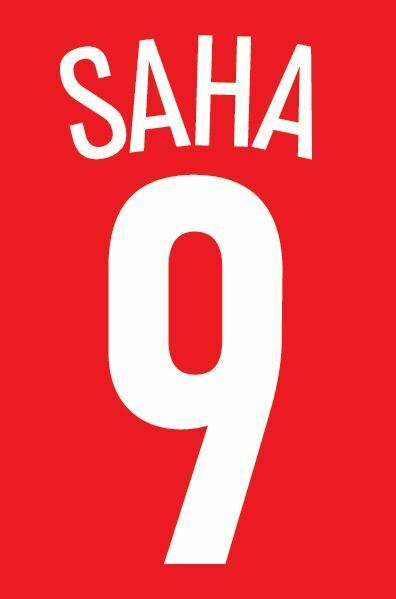 Saha 9 Manchester United 2004-2005 Home champions league Football Nameset