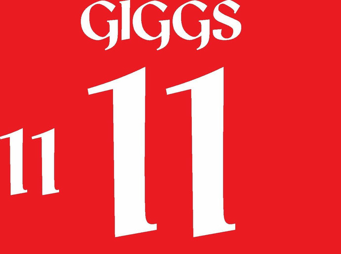 Giggs #11 Wales 2006 Home Football Nameset for shirt