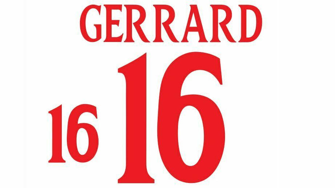 Gerrard #16 England Euro 2000 Home Football Nameset shirt