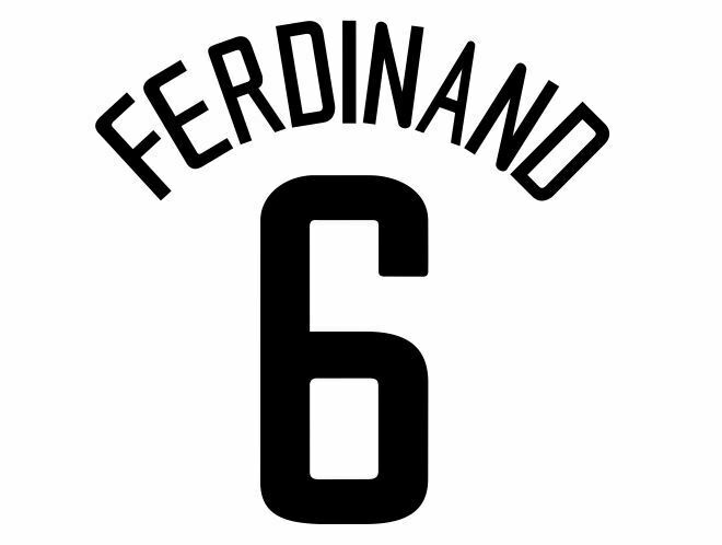 Ferdinand #6  Manchester United 2002-2003 European 3rd Football Nameset 4 shirt