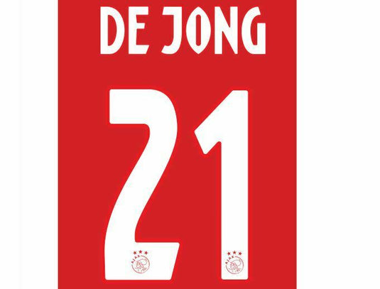 Ajax 2018-2019 Home Football Shirt Nameset Choose a Player or Your Own