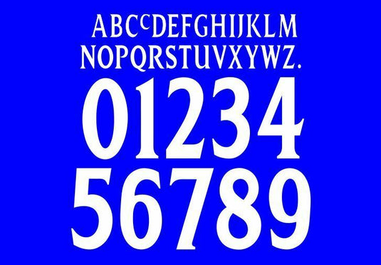 Chelsea FA Cup Final 2000 Football Nameset Build Your Own Name & Numbers