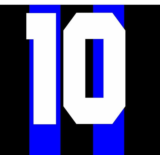 Bergkamp #10 1993-1995 Inter Milan Home Football Nameset for shirt