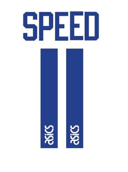 No 11 Speed Leeds United Home 1994-1996 Football Nameset for shirt