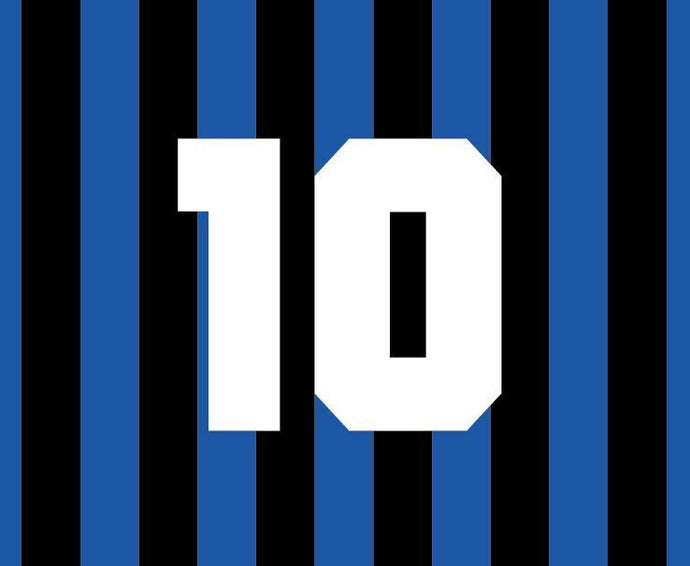 No 10 Inter Milan 1992-1995 Home Football Nameset for shirt