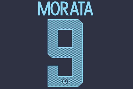 Morata #9 Chelsea 2017-2018 Camo Cup European Football Nameset for shirt