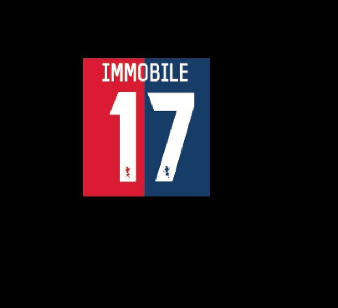 Immobile #17 Genoa 2012-2013 Home Football Nameset for shirt