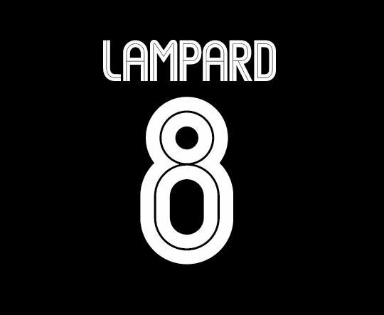 Lampard 8 Chelsea 2004-2006 third champions league Football Nameset