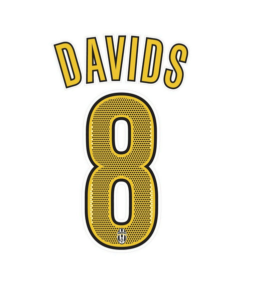 Davids #8 2004-2005 Juventus Home Football Nameset for shirt