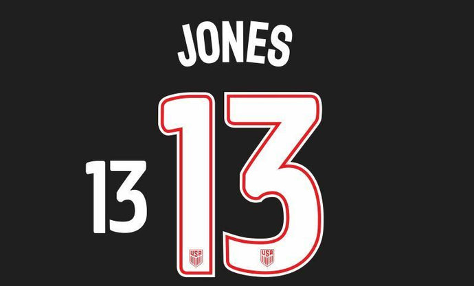 Jones #13 USA 2016 Away Football Nameset for shirt United States of America