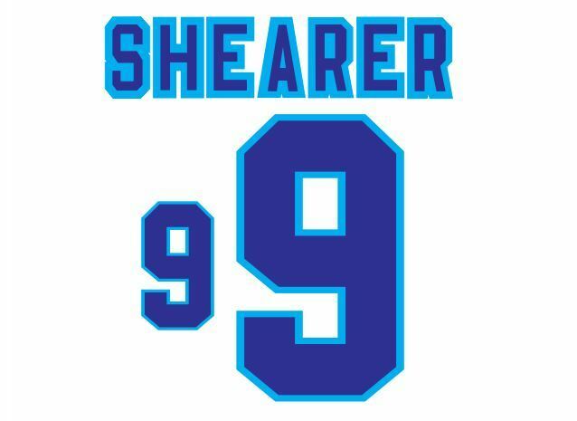 Chargez l&#39;image dans la visionneuse de la galerie, Shearer #9 England Euro 1996 Home and Away Football Nameset shirt
