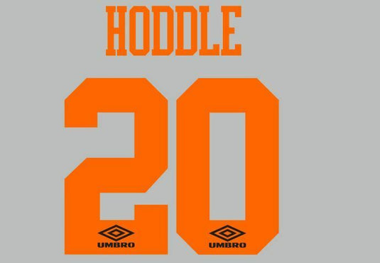 Hoddle #20 Chelsea 1994-1995 Away Football Nameset for shirt