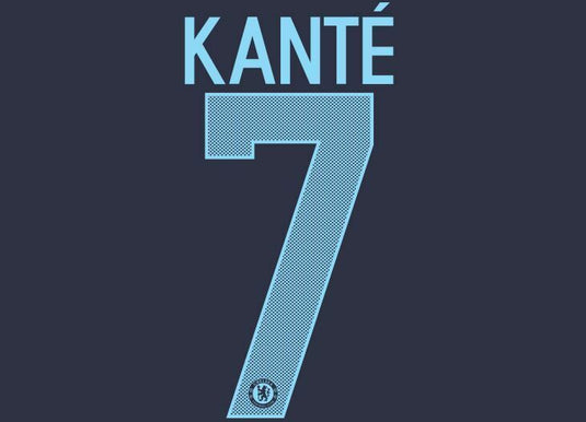 Kante #7 Chelsea 2017-2018 Camo Cup European Football Nameset for shirt