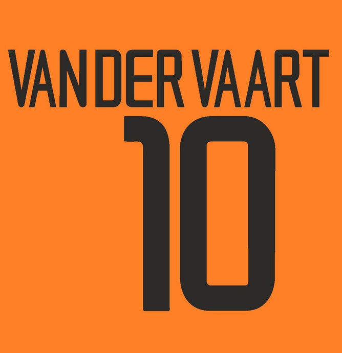 Van Der Vaart #10 Holland Netherlands 2003-2004 Home Football Nameset for shirt