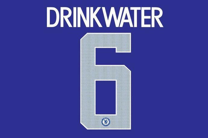 Drinkwater #6 Chelsea 2017-2018 Cup European Home Football Nameset for shirt