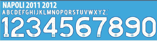 Napoli 2011-2012 Home Football Nameset for shirt Any Name & Number