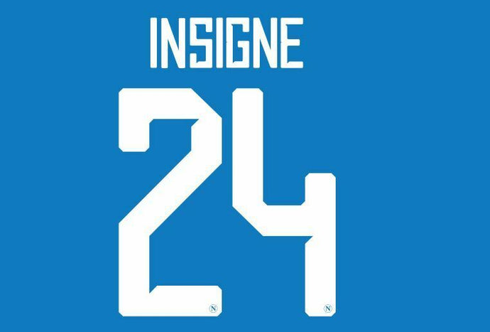 Insigne #24 Napoli 2018-2019 Home Football Nameset for shirt