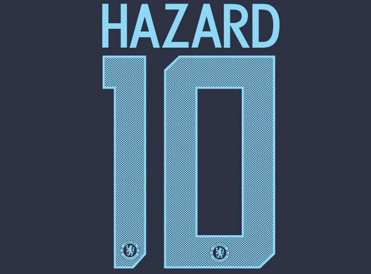 Hazard #10 Chelsea 2017-2018 Camo Cup European Football Nameset for shirt