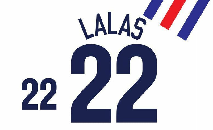 Lalas #22 USA 1992-1994 Home Football Nameset for shirt