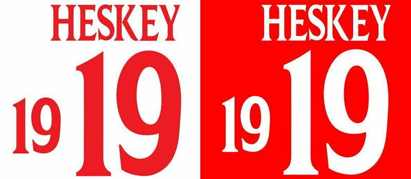 Laden Sie das Bild in Galerie -Viewer, Heskey #19 England Euro 2000 Home &amp; Away Football Nameset shirt
