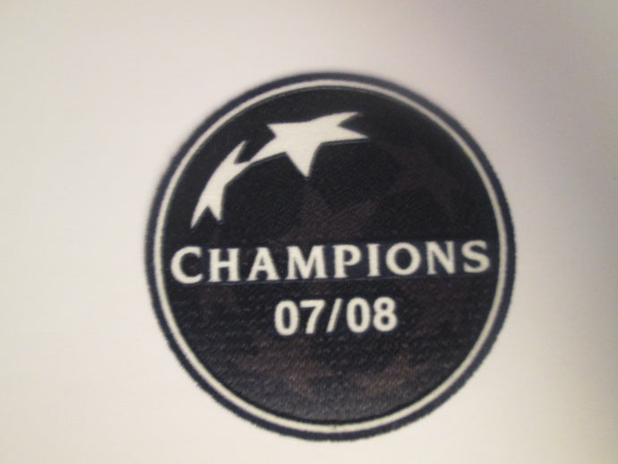 Champions 2008 Manchester United Patch For Football Shirt