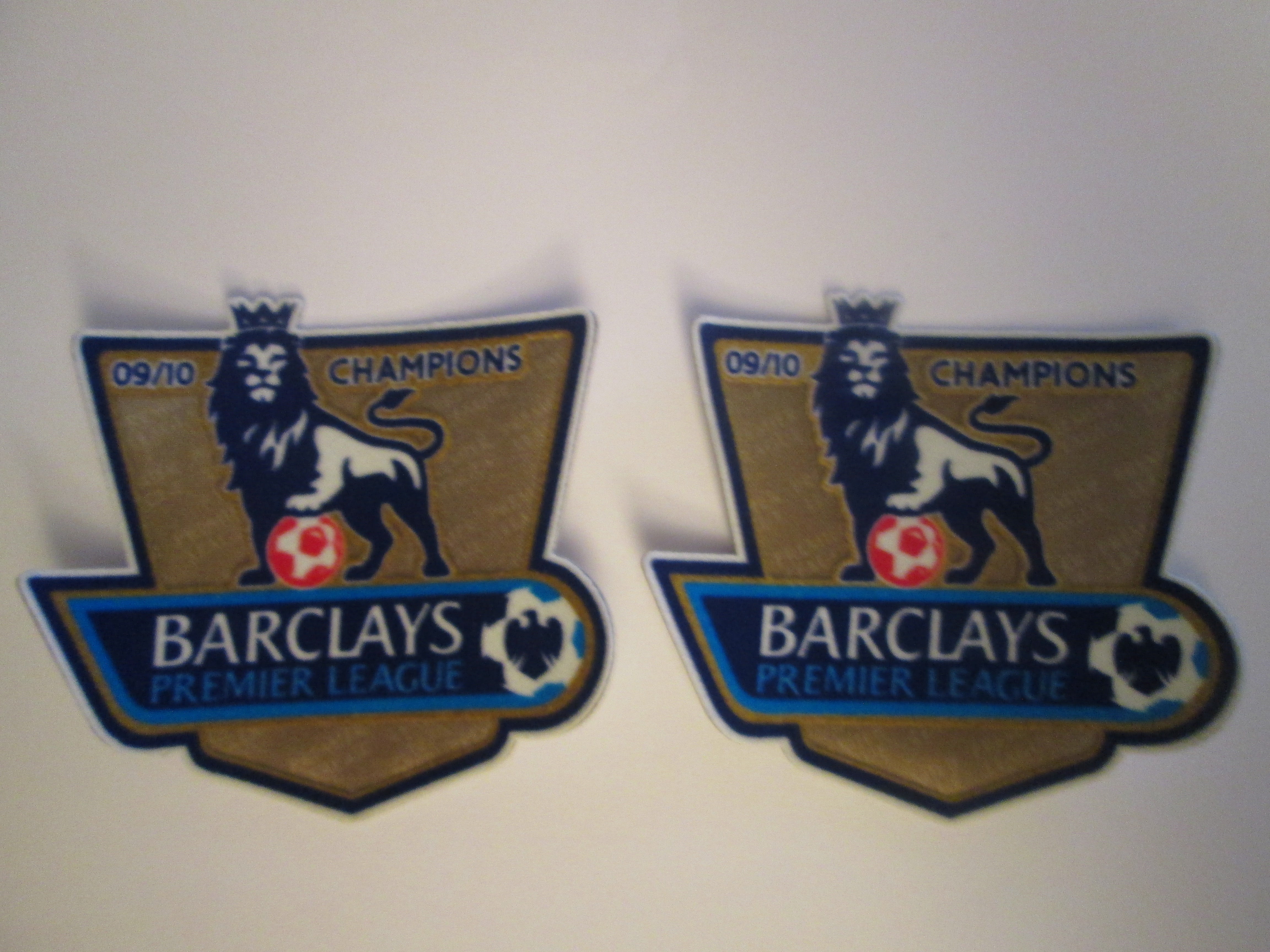 Champions 2009-2010 English Premier League Patches for Football Shirt ...