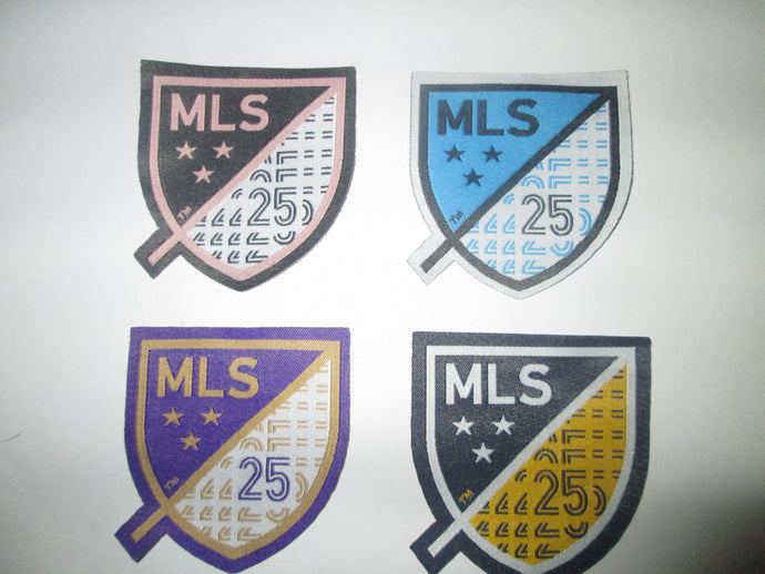 MLS Pink Black 25 Year Patch for Football Shirt