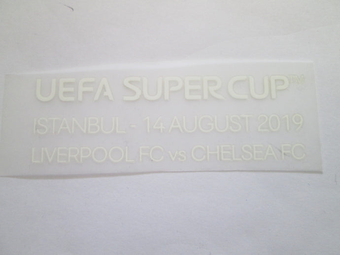 Super Cup Liverpool Vs Chelsea 2020 Detail Patch For Football Shirt