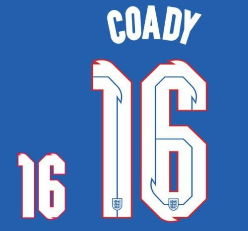 Coady #16England Euro 2020 2021 Away Football Nameset shirt